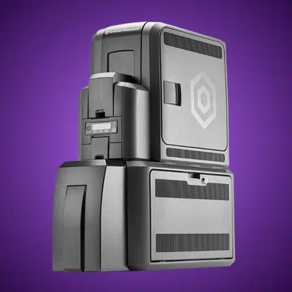 מדפסת כרטיסים דגם Artista CR805 Card Printer מתוצרת Entrust עם יחידת למינציה